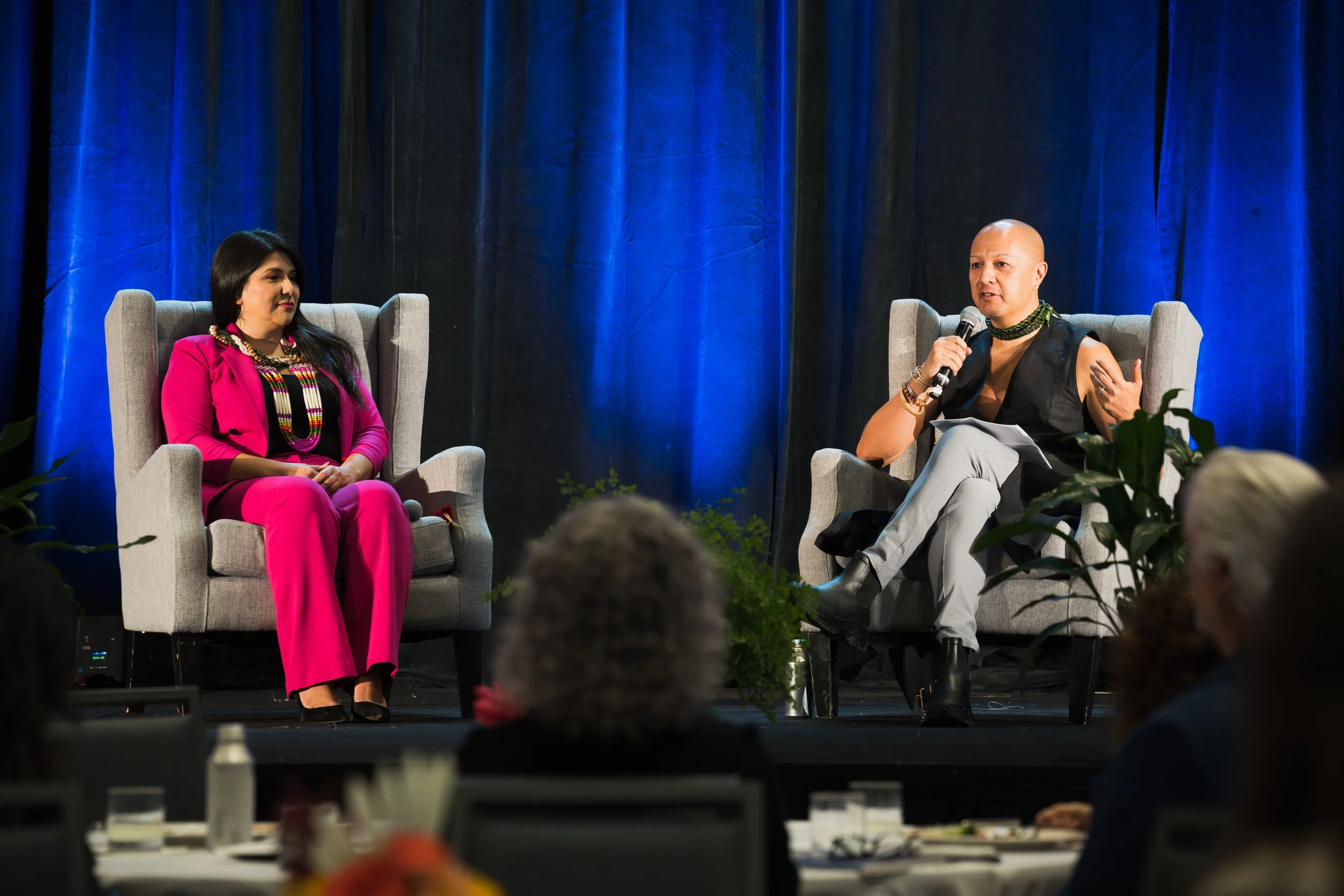 2025 WAA^LA, The Land You're On with Pamela Villaseñor & host Christopher K Morgan; credit Farah Sosa