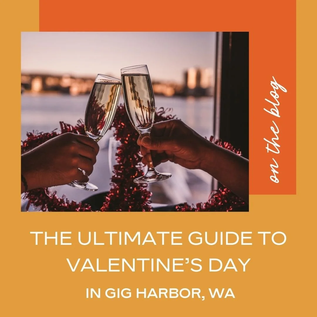 The Ultimate Guide to Valentine’s Day in Gig Harbor, WA below a picture of a valentine's date night