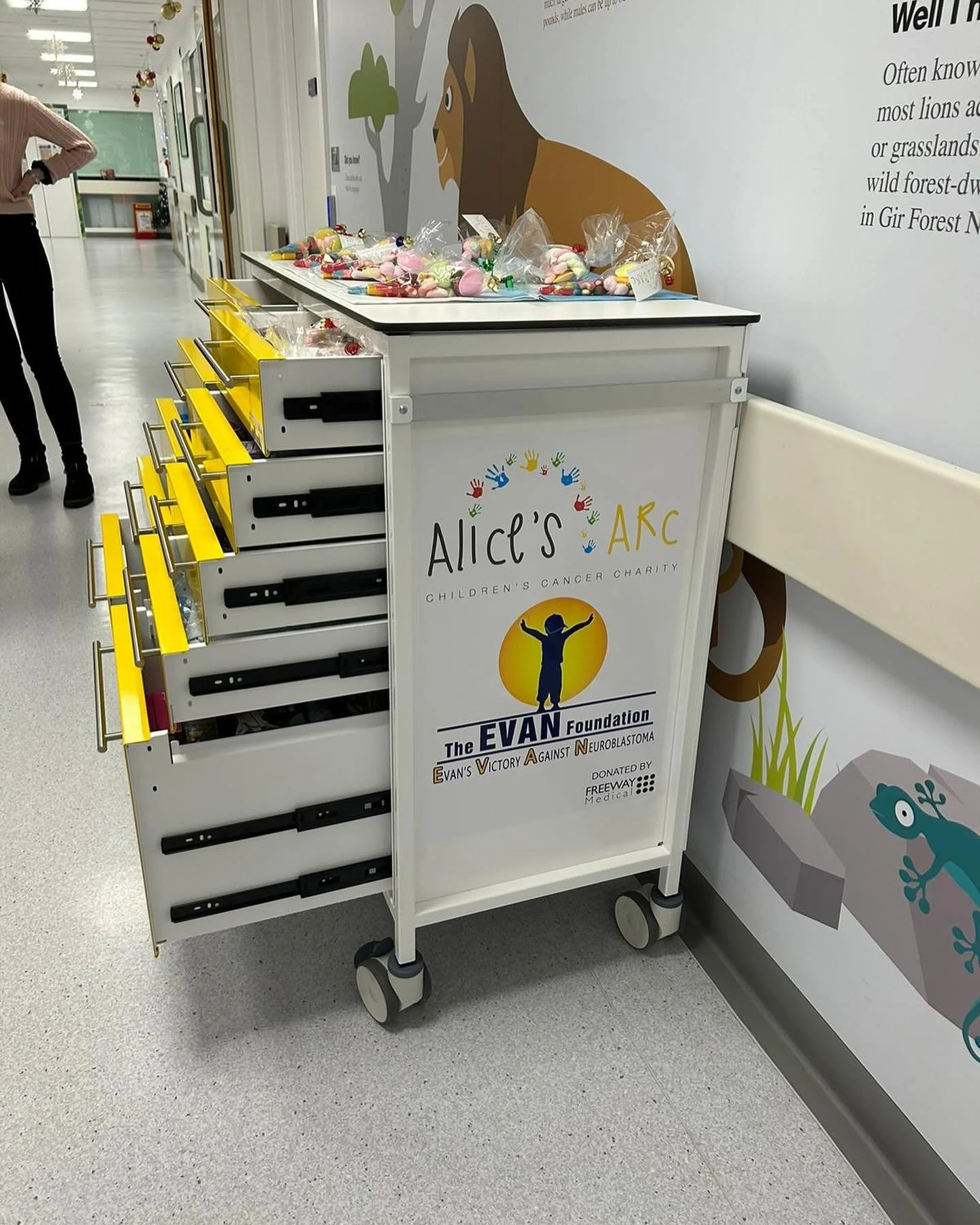 EVAN Foundation/Alice's Arc Treats & Treasures Cart in London