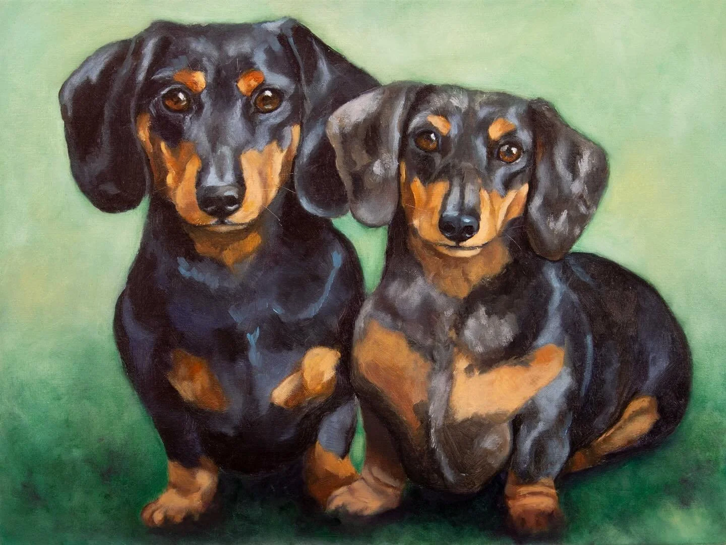 Do you think Oskar &amp; Joy were on the naughty or nice list this year?

Pet portrait commissions are open! Prices go up January 1st. DM or email for more info

#dachshund #petportrait #rvaart #rvaartist