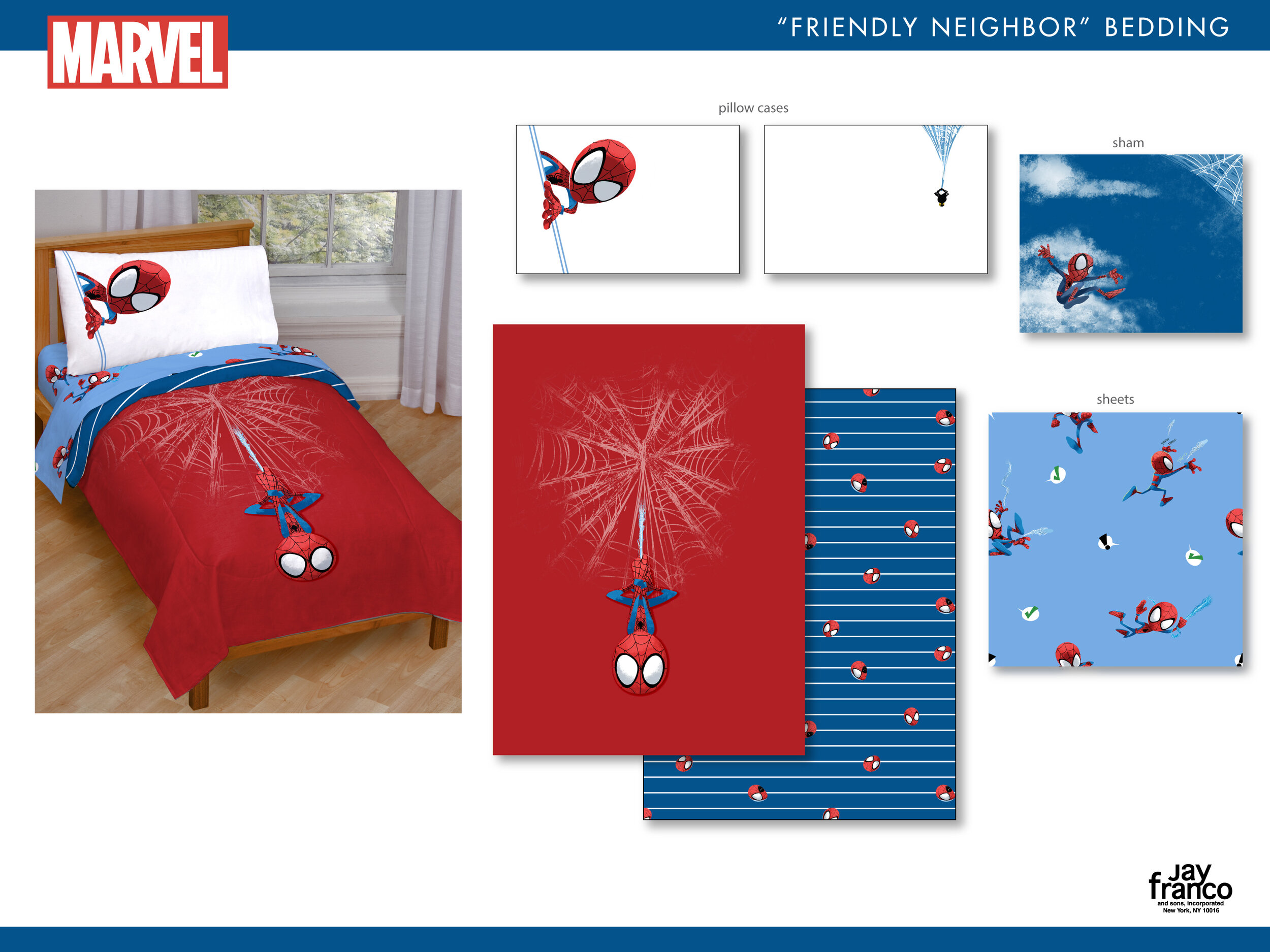 Jay Franco & Sons Marvel Spidey and His Amazing Friends Team Spidey Twin Size Sheet Set - 3 Piece Set Super Soft and Cozy KidAs Bedding - Fade Res