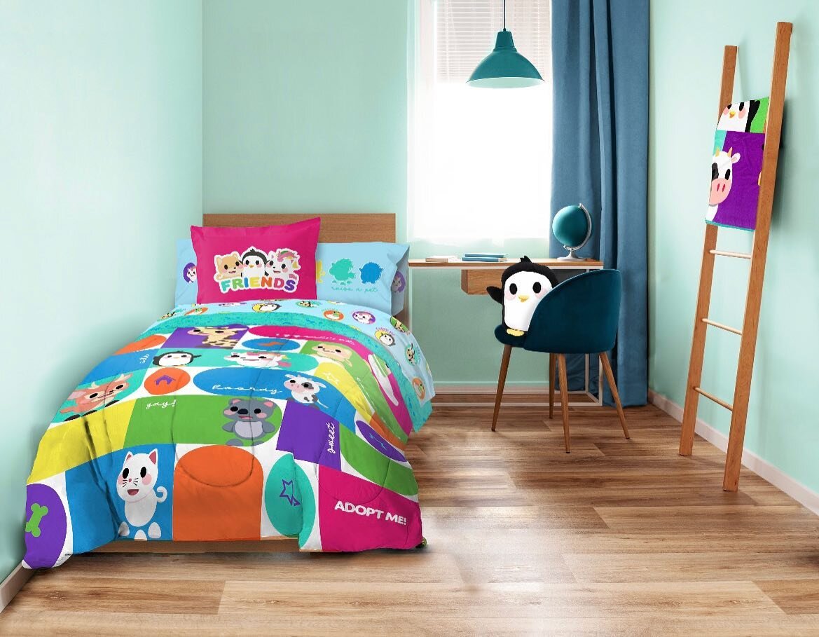 Get ready gamers! Introducing the Adopt Me Walmart Bedding Set &ndash; where comfort meets cuteness!
 
✨Decorate your home to feel just like Adoption Island.
✨ Adorable Design: Features charming illustrations of your favorite pets, making your bed a 