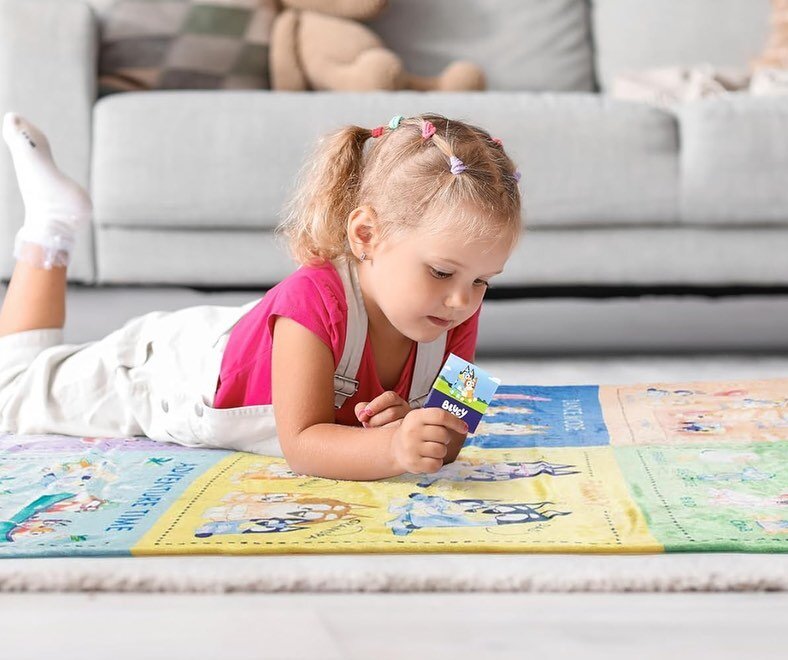 Cozy up and cuddle while diving into a world of wonder! 📚✏️ Introducing our Bluey Learning Blanket&mdash;where toddlers snuggle and explore alongside Bluey and Bingo. Every cuddle is a new adventure in learning! 📓

Available at Hobby Lobby and Amaz