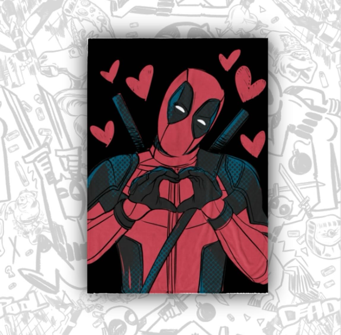 Are you excited for the ultimate team-up with Deadpool &amp; Wolverine? Snuggle up in style with our Amazon Deadpool throw as you enjoy the premiere on July 26th. 💥🎬🍿 Link in bio! #DeadpoolAndWolverine #MovieNightEssentials