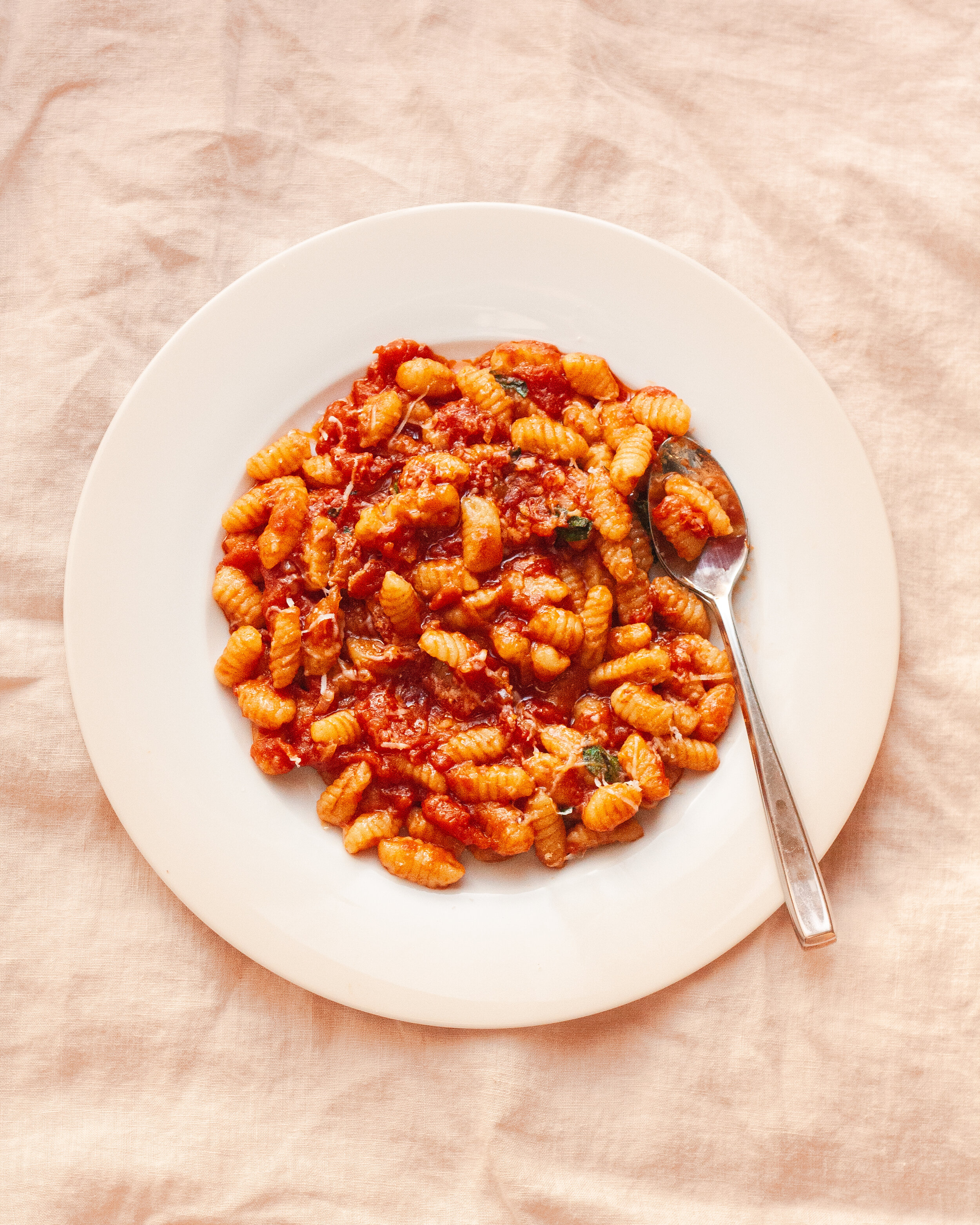 Malloreddus (Sardinian Gnocchi)  - sauce: tomato butter sauce