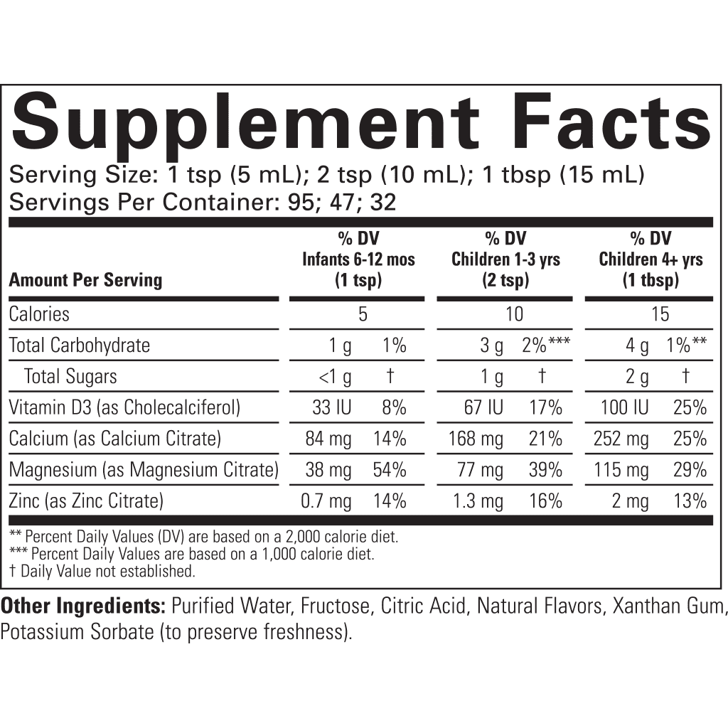 ChildLife-Essentials-Calcium-Supplement-Facts