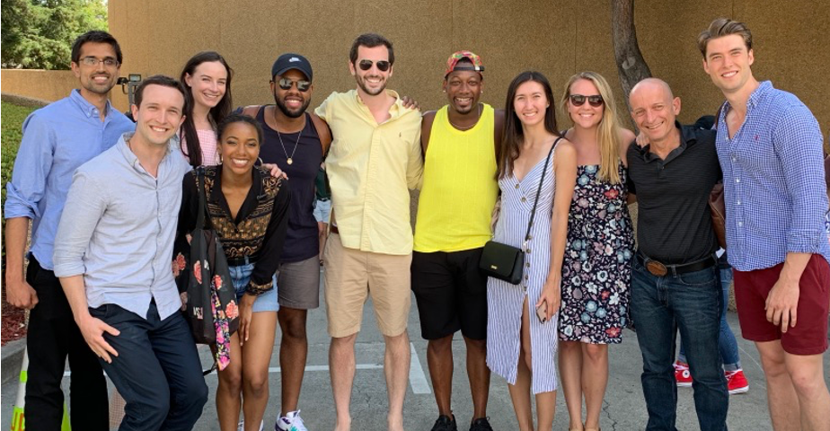 Lab Musical
Date: 7/21/19
Location: Book of Mormon in San Jose
First row (left to right): Nishu Mehta, Michael Dubreil (Bri’s boyfriend), Leigh Winters (Jack’s wife), two cast members of the show, Jack Silberstein, cast member, Bri McIntosh, Monica N