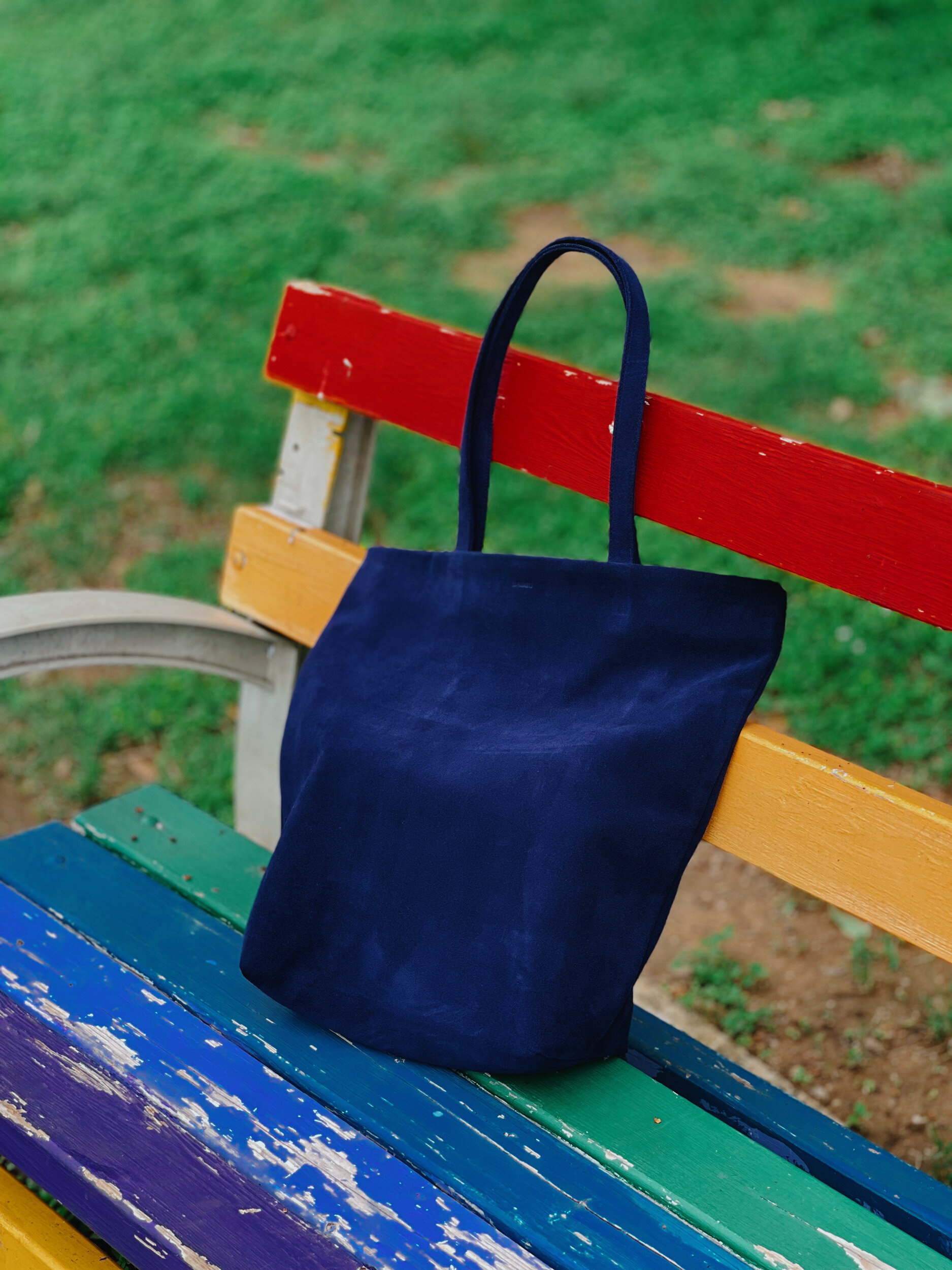 First impression on Baggu suede leather basic tote