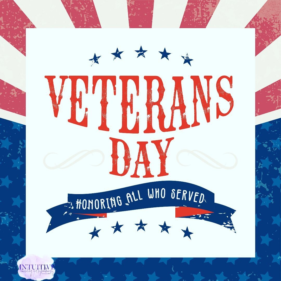 From this veteran to all my fellow veterans-clients and all-thank you for your service ❤️
#therapistsforveterans #veteransday #veterantherapist #fredxburg
#intuitivecounselingandhypnotherapyservicesllc