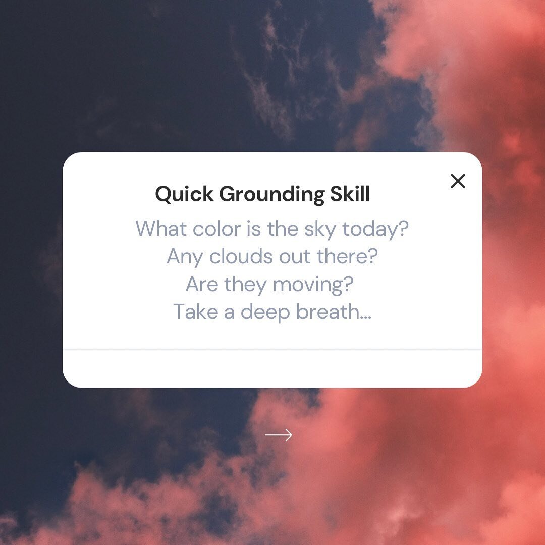 Grounding = feeling centered, in the moment #groundingskills #quickmentalhealthbreak #fredxburgtherapy #intuitivecounselingandhypnotherapyservicesllc #intuitivecounselingandhypnosis
