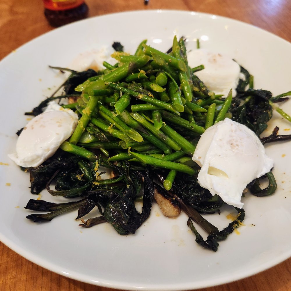One-off asparagus/ramp dish