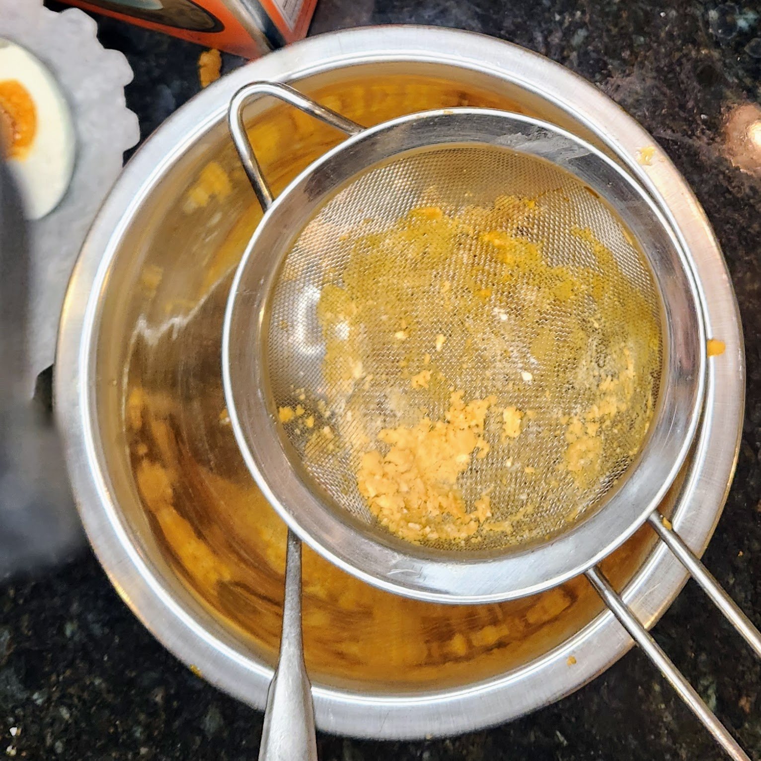 Push through fine sieve.