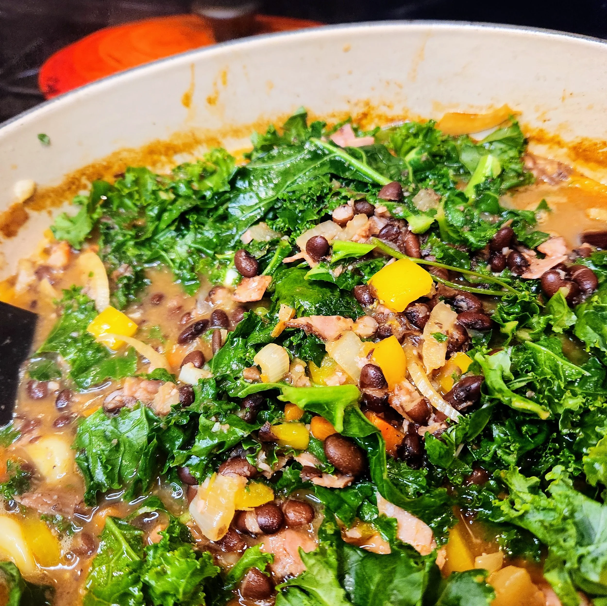 Kale &amp; Moro Bean Soup