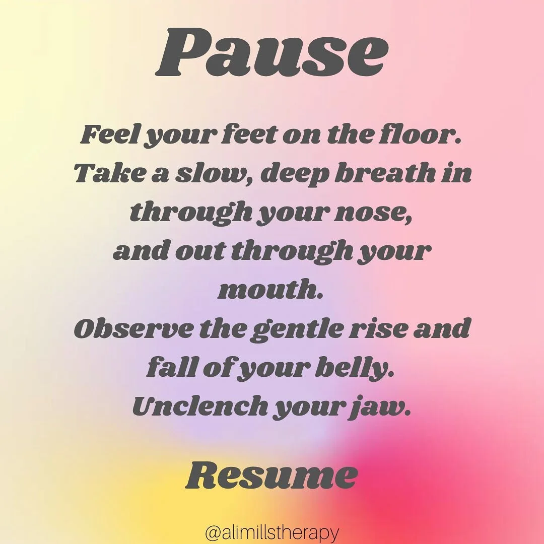 Anyone else reaching for their phone extra after the week we just had? I&rsquo;ve definitely been checked out on here and a bit dissociated. This is your reminder to bring yourself back, take a moment to pause, and mindfully move to the next moment. 