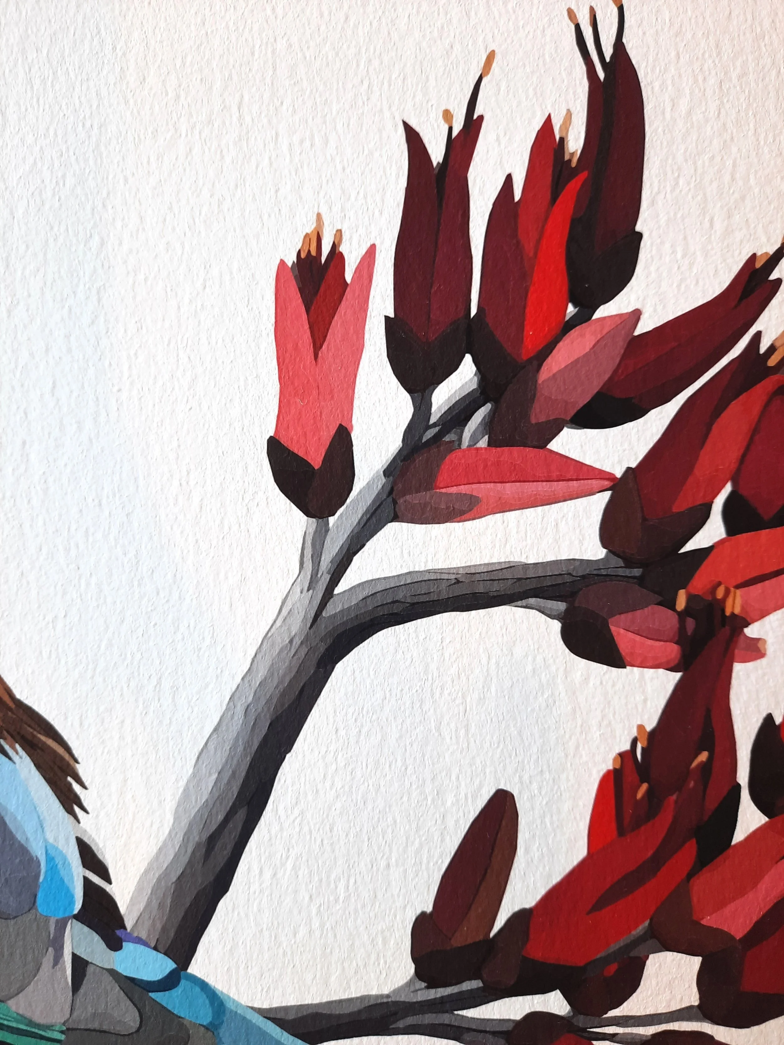 Tensile+Tui+Bird+Flax+Hareke+Giclee+Print+Flax+close+up.jpg