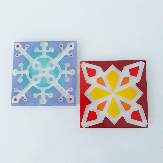 Workshop - Screen printed glass coasters