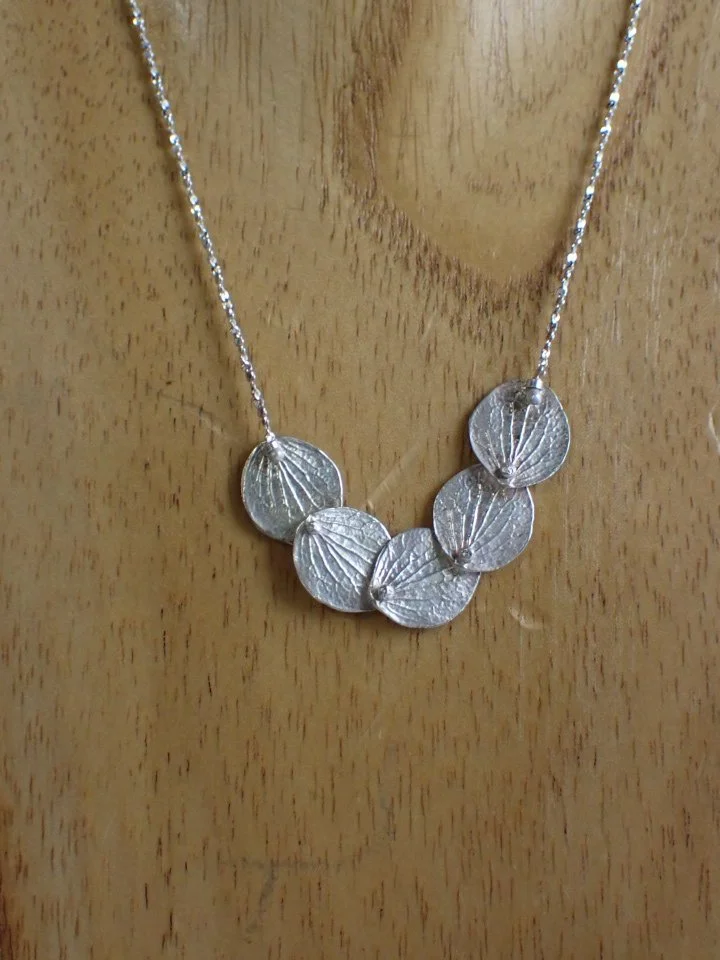 925 Sterling Silver Lumoava-Finland Style Lily Pad Necklace