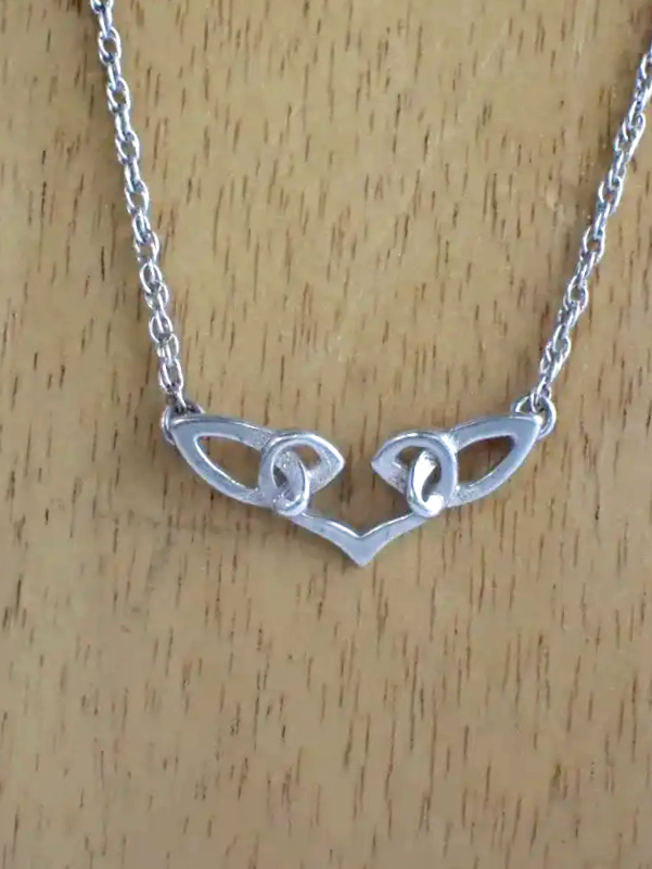 Sterling Silver Scottish Ola Gorie Celtic Knot Necklace