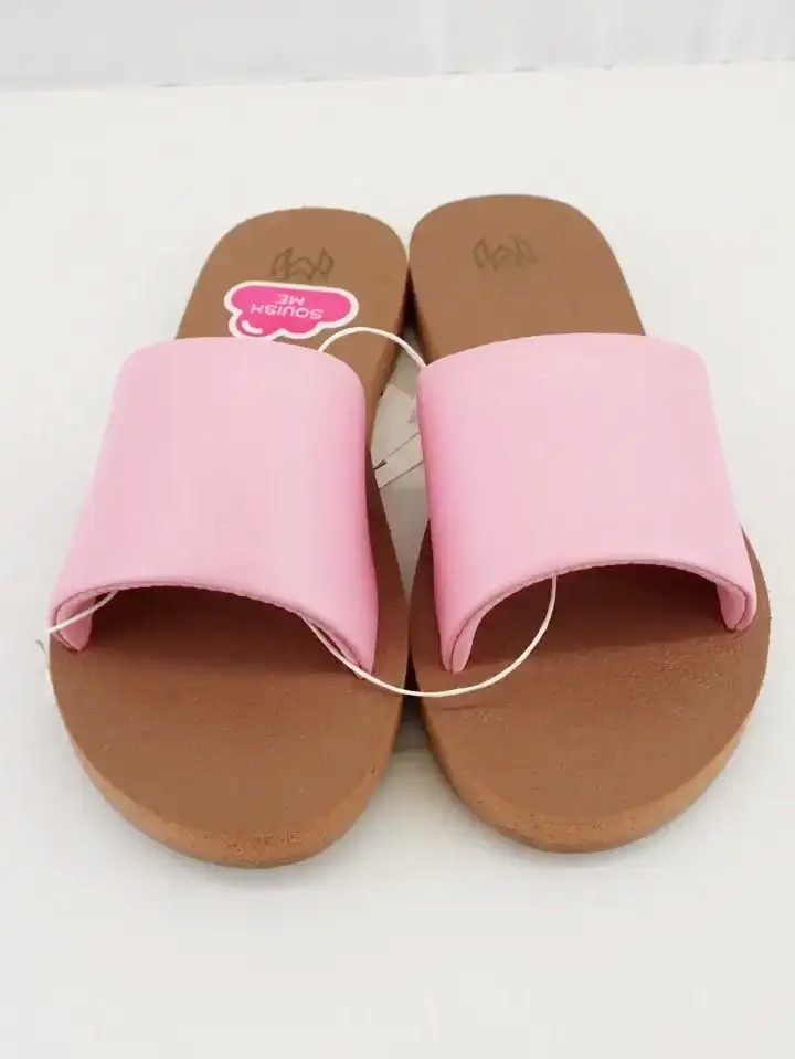 (NEW) Malandos Ellie Hibiscus Pink Slip-On Sandals (5/6)