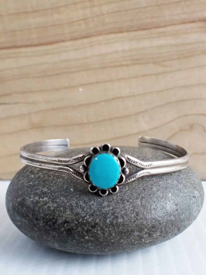 Sterling Silver Southwest Vintage Cuff