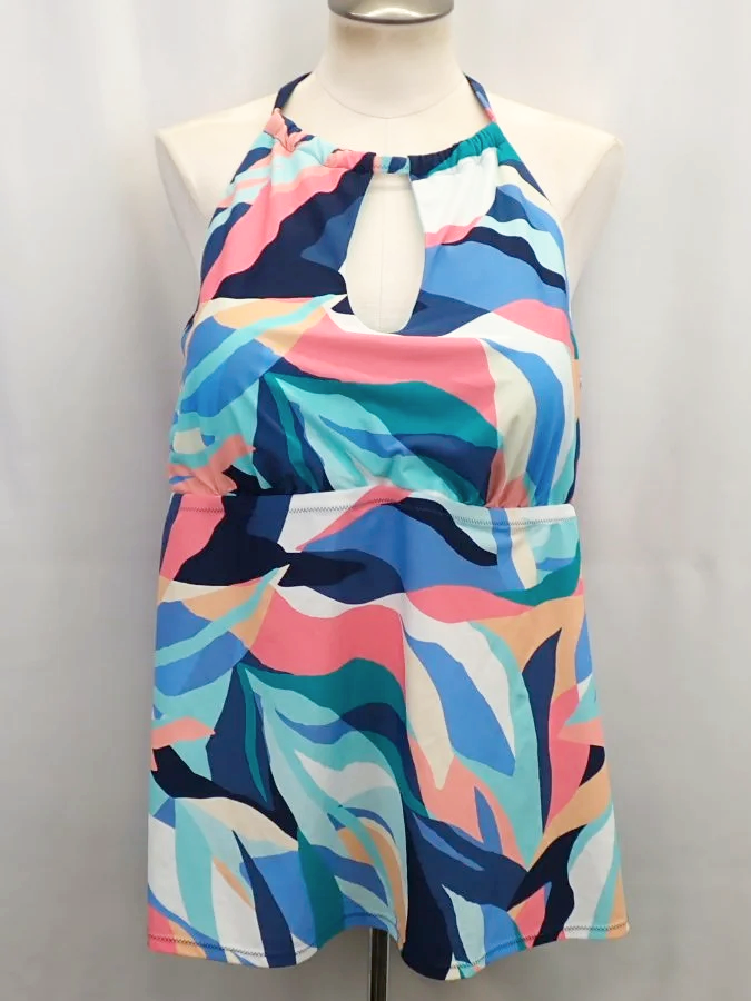 (NEW) Raisins Curve Multicolour Rosalie Tankini Swimwear (24W)