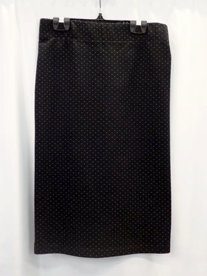 (NEW) Allison Wonderland Rayon Black Dot Malba Skirt (S)