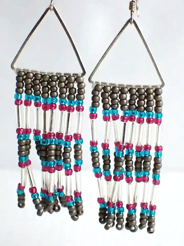 925 Silver Hook Ocean Lover Jen (Metit Artist) Van Isle Beaded Earring