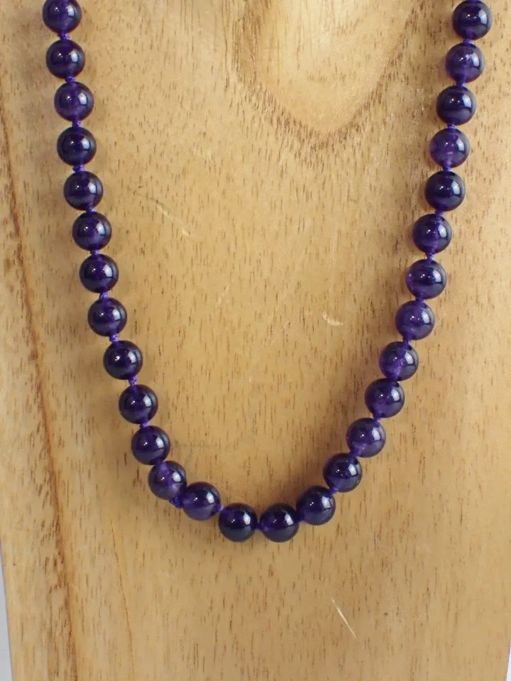 Amethyst Beaded Necklace