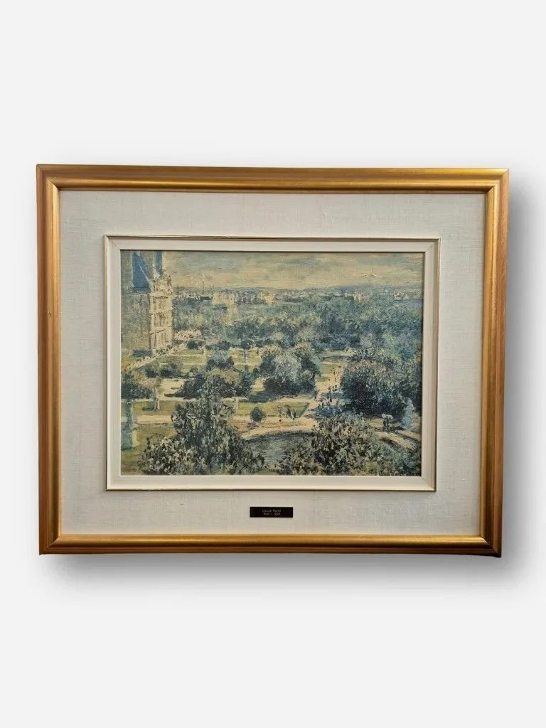 Claude Monet's "Les Tuileries " Limited Edition 729 Certified Artagraph on Canvas Replica Print