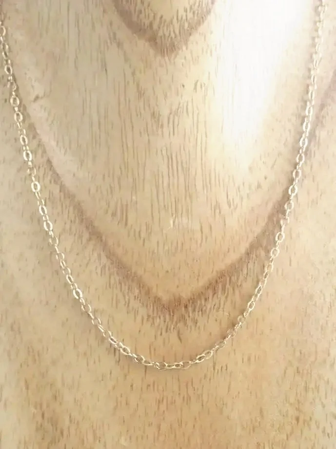 10K Gold Vintage 15'' Chain Link Necklace