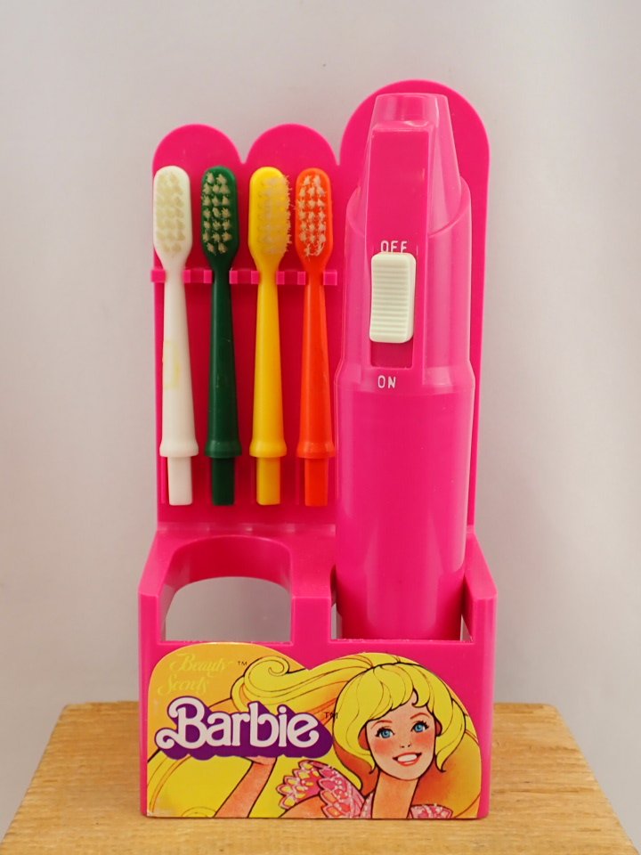 Barbie Vintage 1980 Beauty Secrets Decorative Battery Operated Toothbrush