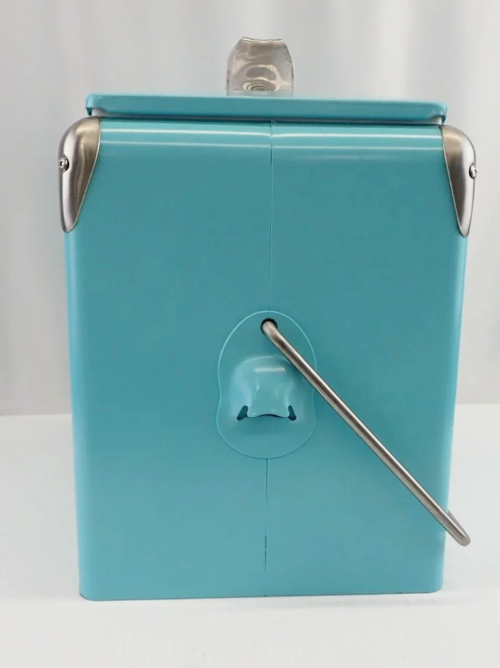 Robin Egg Blue Permasteel Metal Cooler