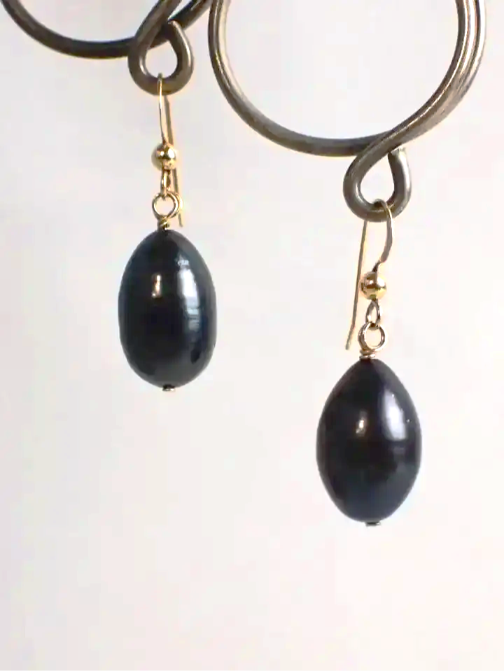 14K Gold Filled Hook Pearl Drop Earrings
