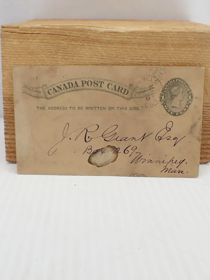 Antique 1889 A.O.U.W Assessment Notice Postcard