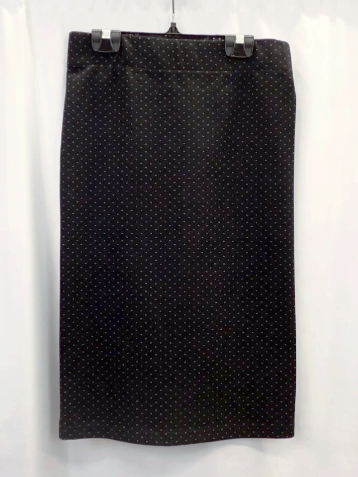 (NEW) Allison Wonderland Rayon Black Dot Malba Skirt (S)