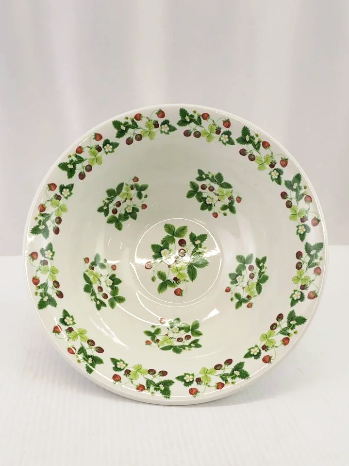 Portmeirion Vintage Summer Strawberry Angharad Menna England Large Bowl