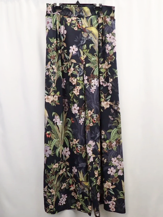 H&M Floral Butterfly Print Wide Leg Pants (8)