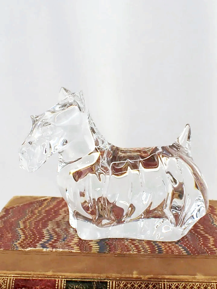 Baccarat France Crystal Glass Scottish Terrier