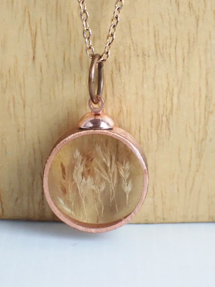 Copper & Pine Canadian Double Wheat Pendant & Chain