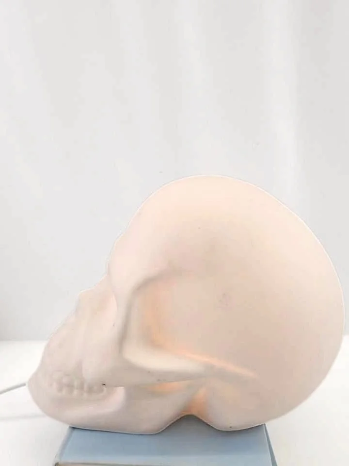 Dead Cool Ceramic Skull Lamp in the Style of Suck UK
