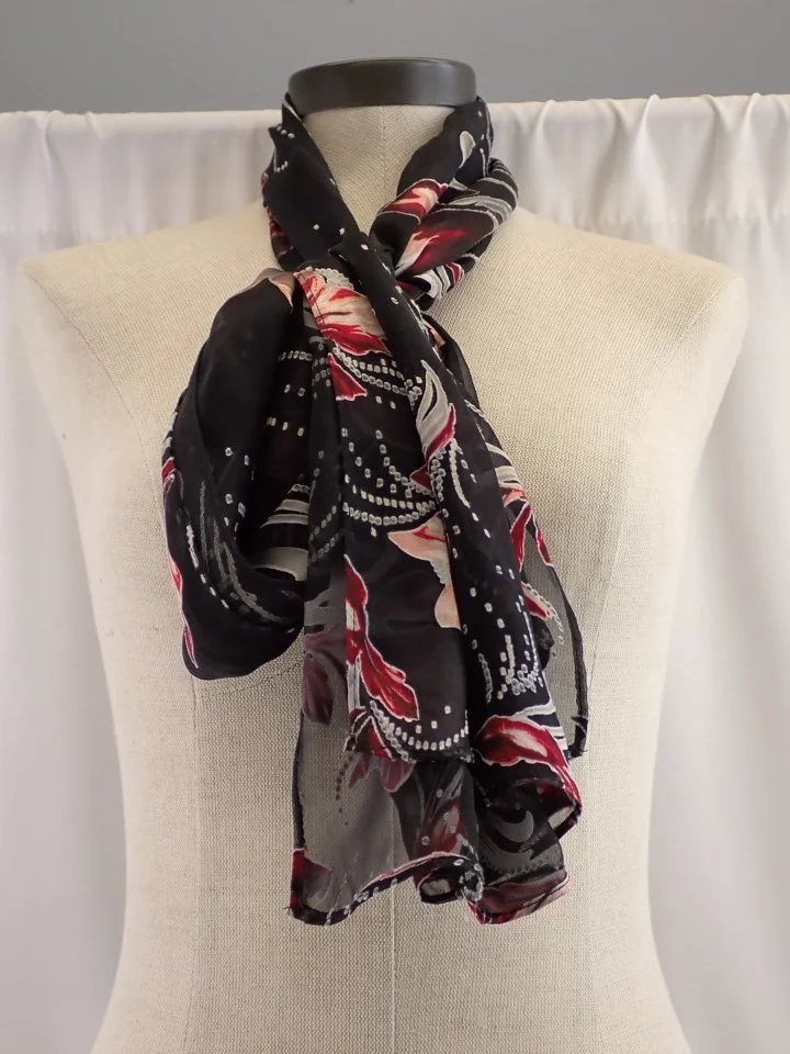 (NEW) White House Black Market Silk & Rayon Blend Scarf