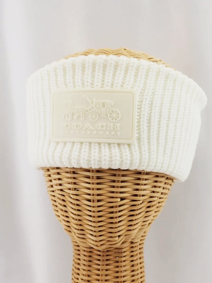 (NEW) Coach Cream Logo Headband