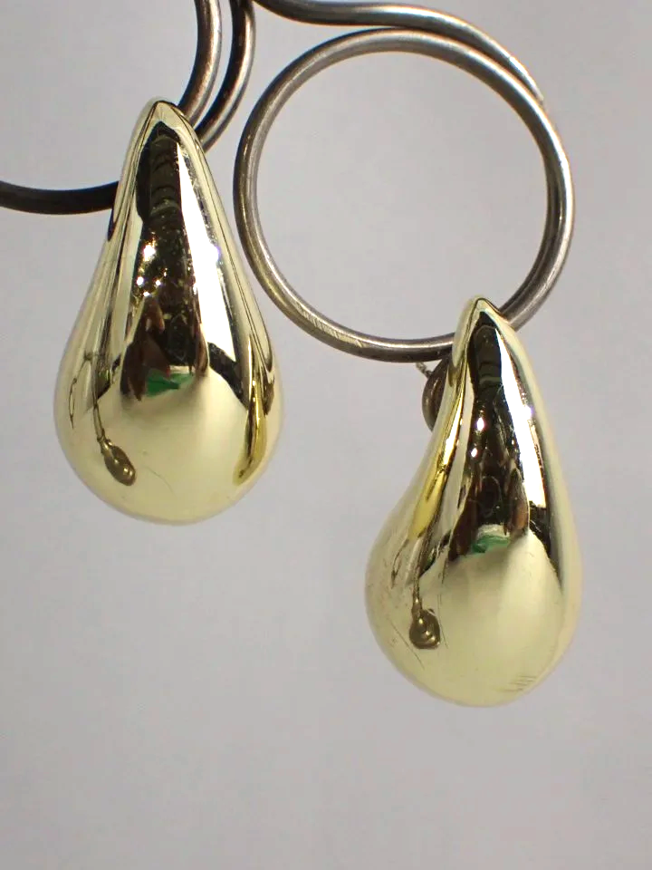 925 Silver Extra Large Teardrop Stud Earrings