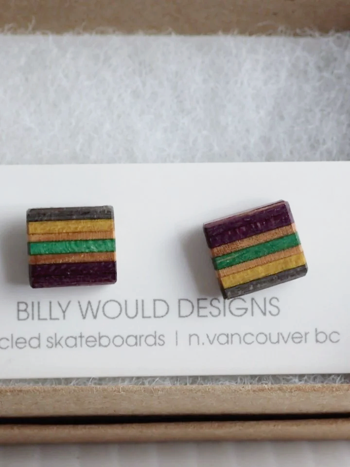 Billy Would Designs Adea Chung Recycled Skateboard Earrings