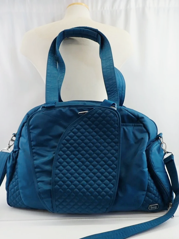 Lug Cartwheel Blue Quilted Weekend/Gym Bag