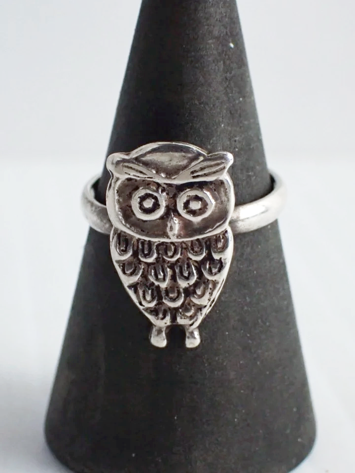 925 Silver "Sterling the Owl" Ring (4.75)