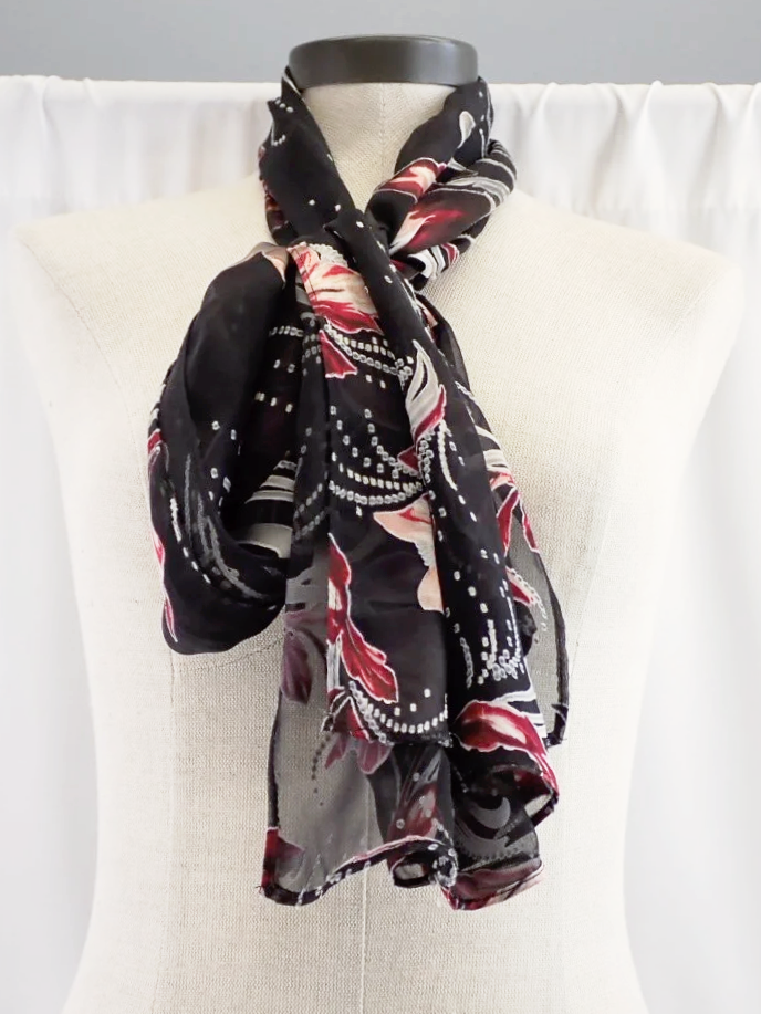(NEW) White House Black Market Silk & Rayon Blend Scarf