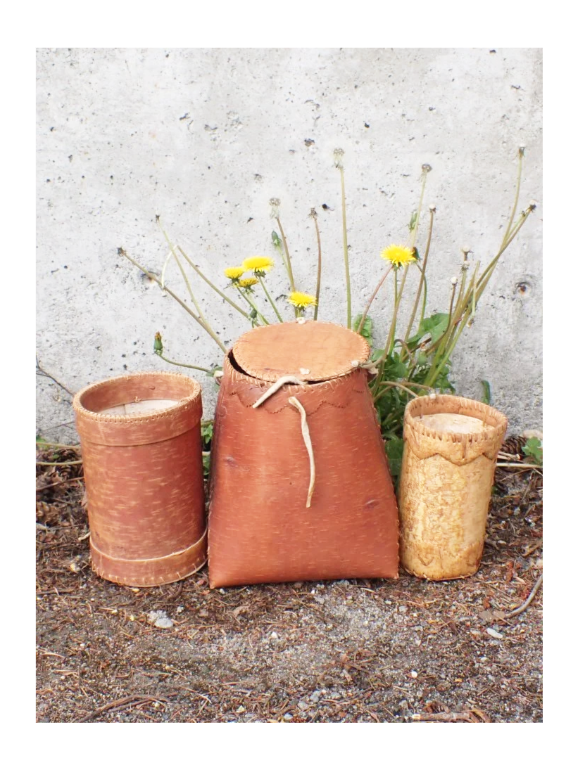Vintage Birch Bark Basket Bundle