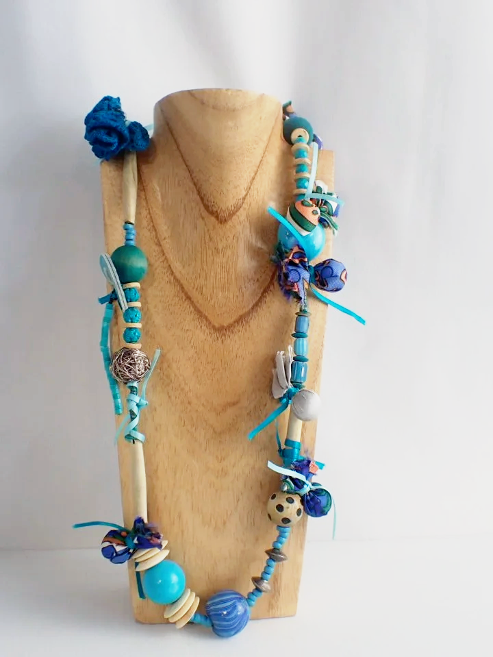 Riley Burnett Australia Extra Long Mixed Bead Necklace