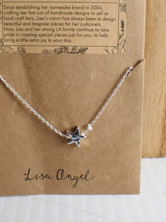 Sterling Silver Plated Lisa Angel Star Bracelet